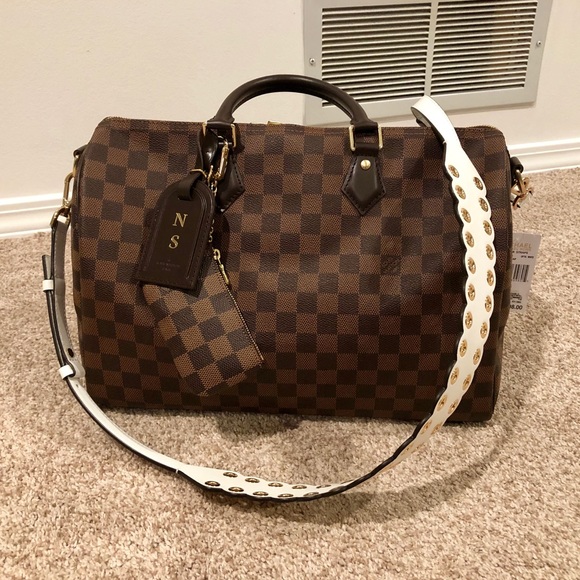 Michael Kors Shoulder strap. White & gold. NWT - Picture 1 of 6